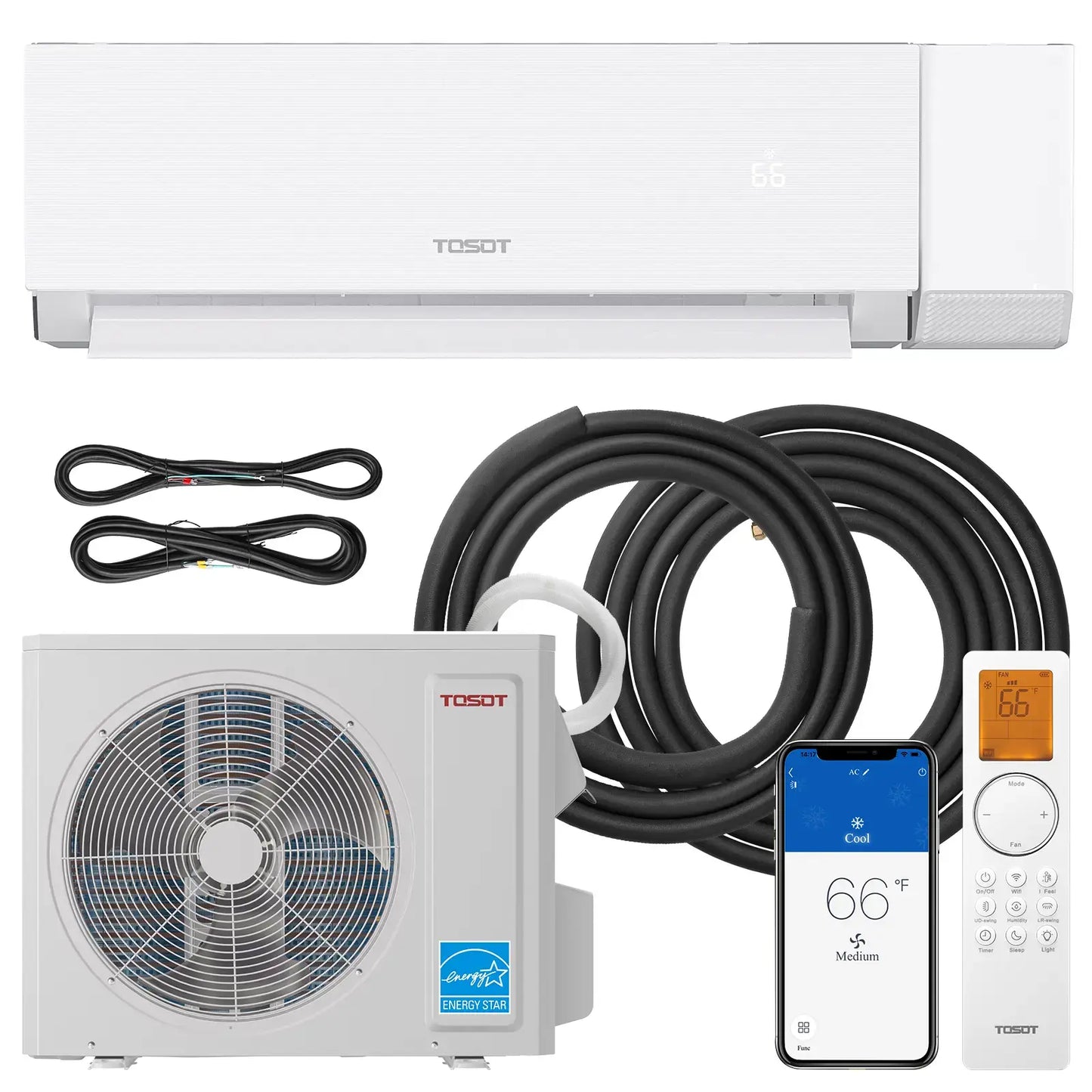 Aoraki 24.5 SEER2 12,000 BTU Heat Pump Mini Split AC w/ERV System-230V