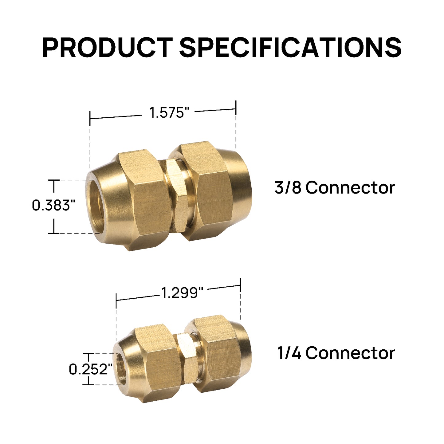 Copper Pipe Joint Connectors for Air Conditioner Tube Extension