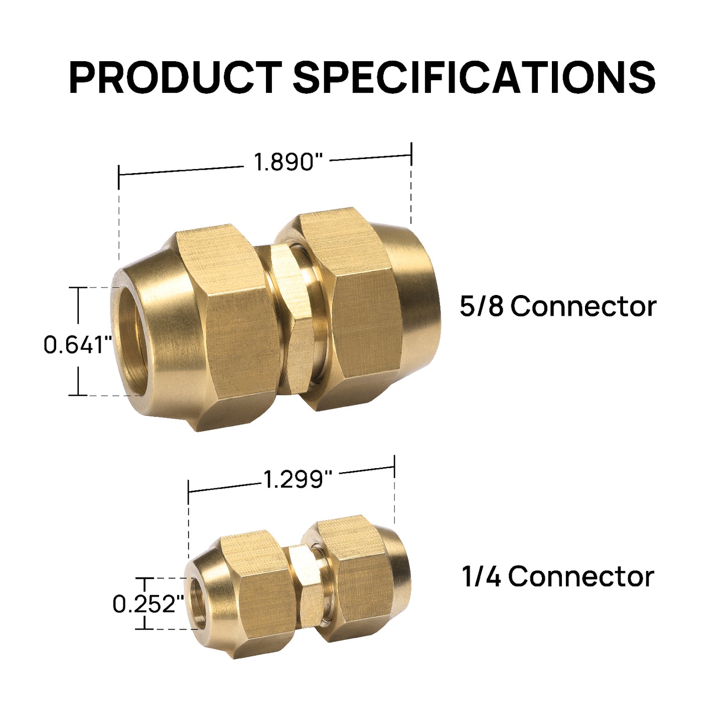 Copper Pipe Joint Connectors for Air Conditioner Tube Extension