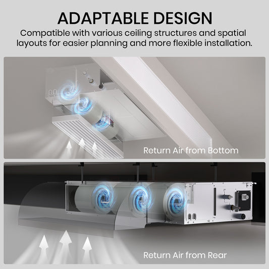Aoraki 18,000 BTU Ducted Mini Split Air Conditioner, 22.5 SEER2 - 230V