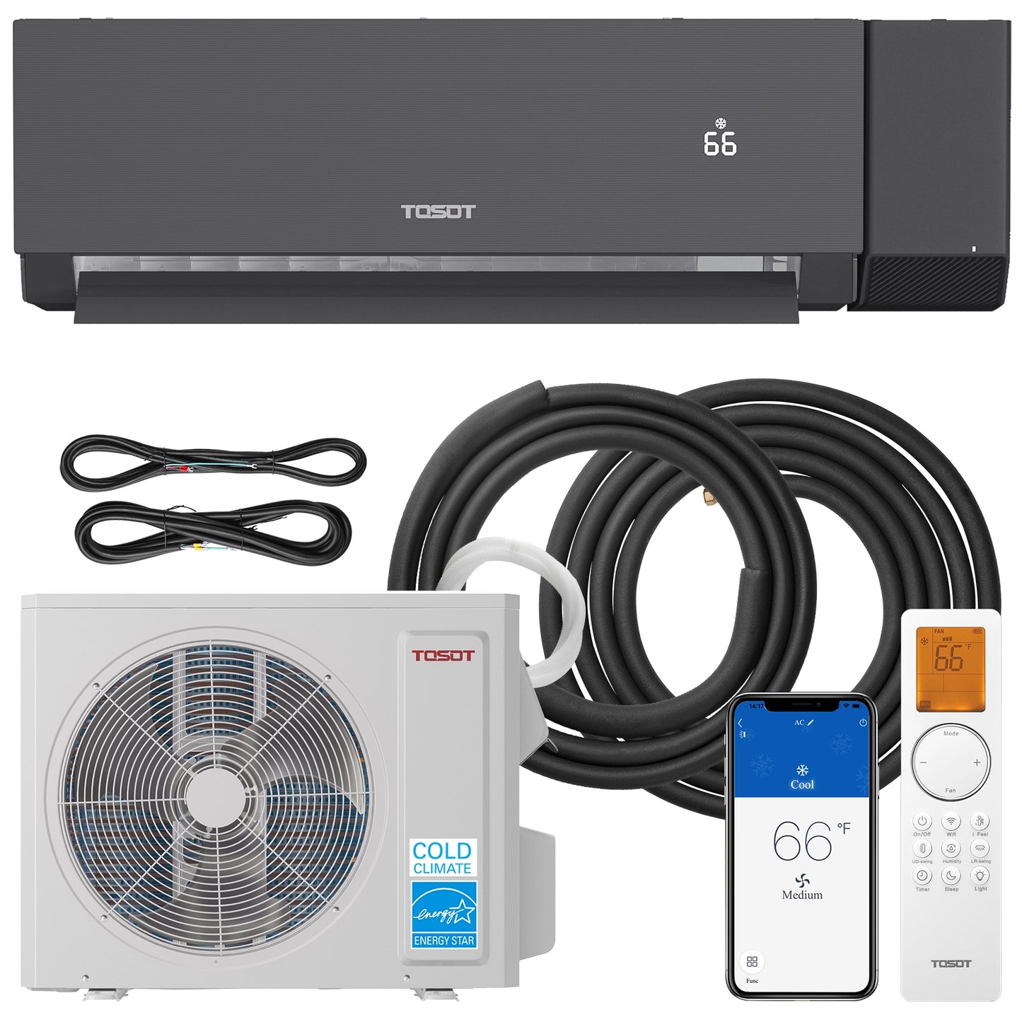 Aoraki 24.5 SEER2 12,000 BTU Heat Pump Mini Split AC w/ERV System-230V