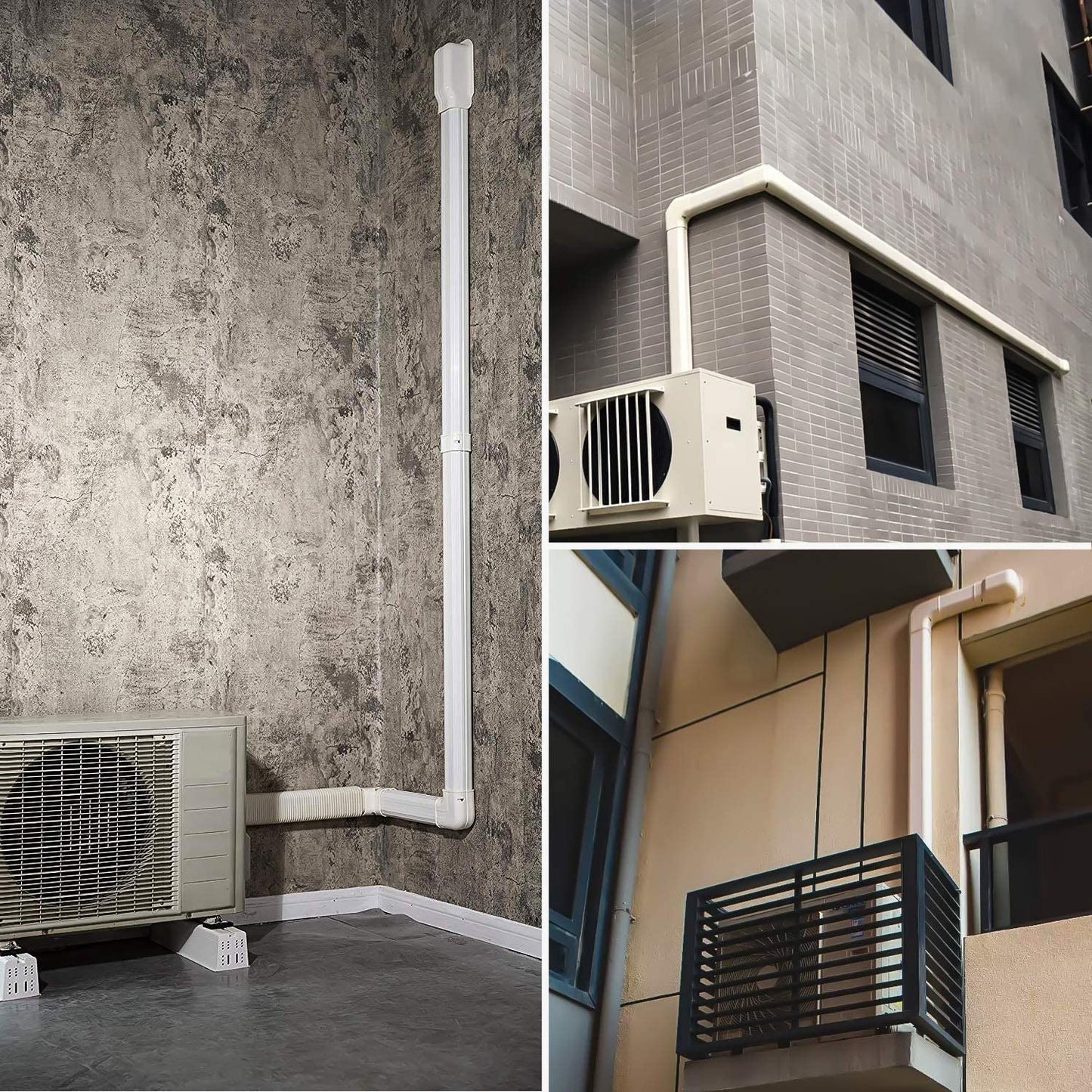 Decorative PVC Line Cover Kit for Mini-Split AC - TOSOT Direct