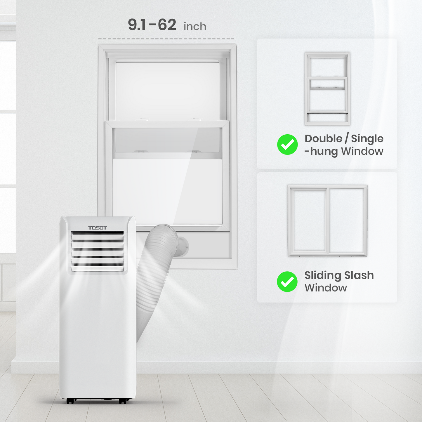 (Open Box) Aovia 10,000 BTU Portable Air Conditioner - TOSOT Direct