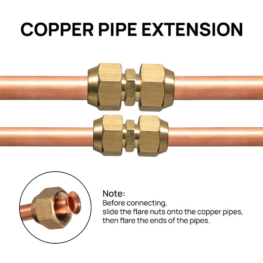 Copper Pipe Joint Connectors for Air Conditioner Tube Extension