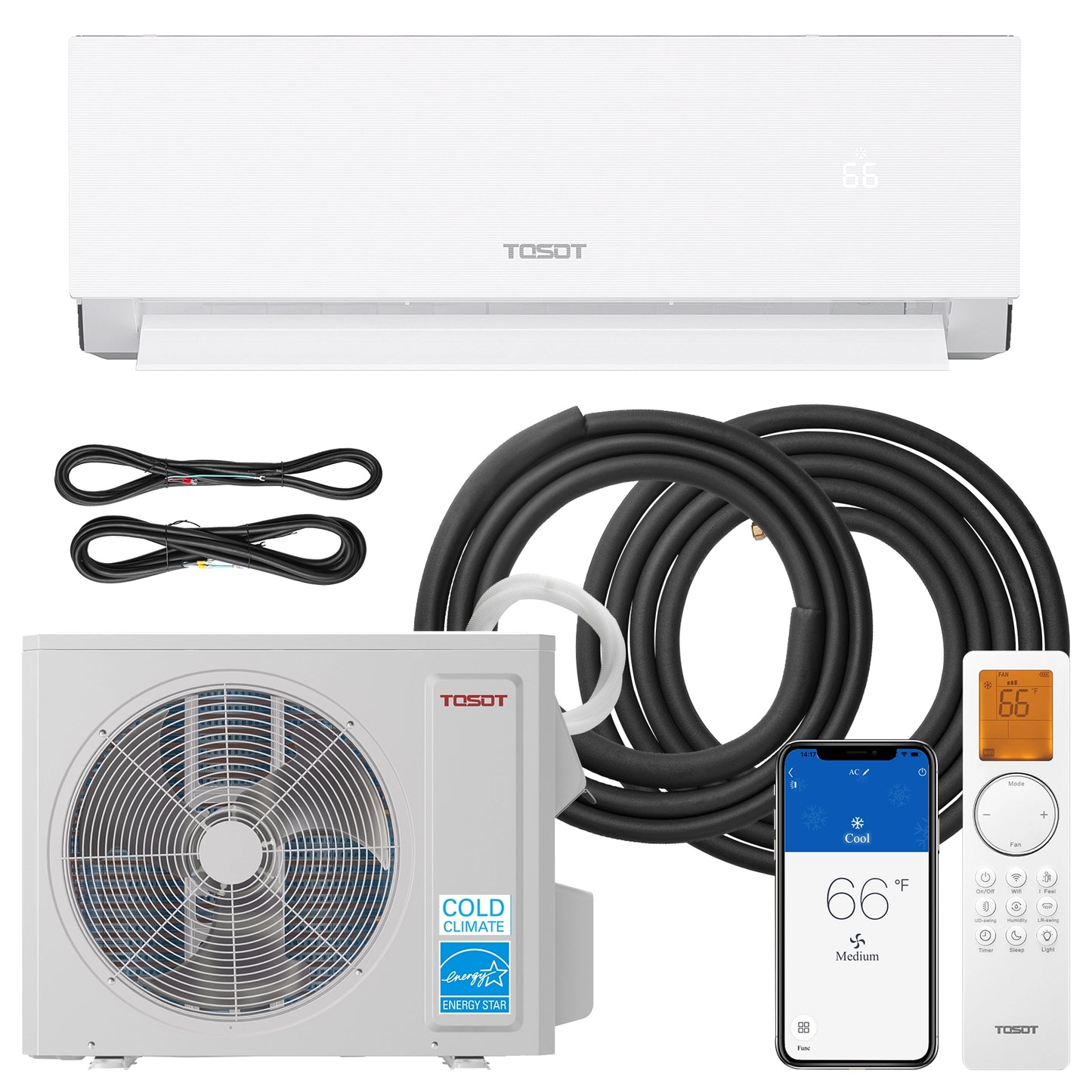Aoraki 24.5 SEER2 12,000 BTU Heat Pump Mini Split AC w/ERV System-230V