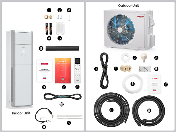 34,000 BTU Floor Standing Mini Split Air Conditioner