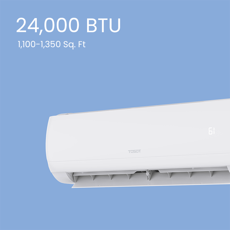 24,000 BTU Mini-Split Heat Pump Air Conditioner-230V - TOSOT Direct