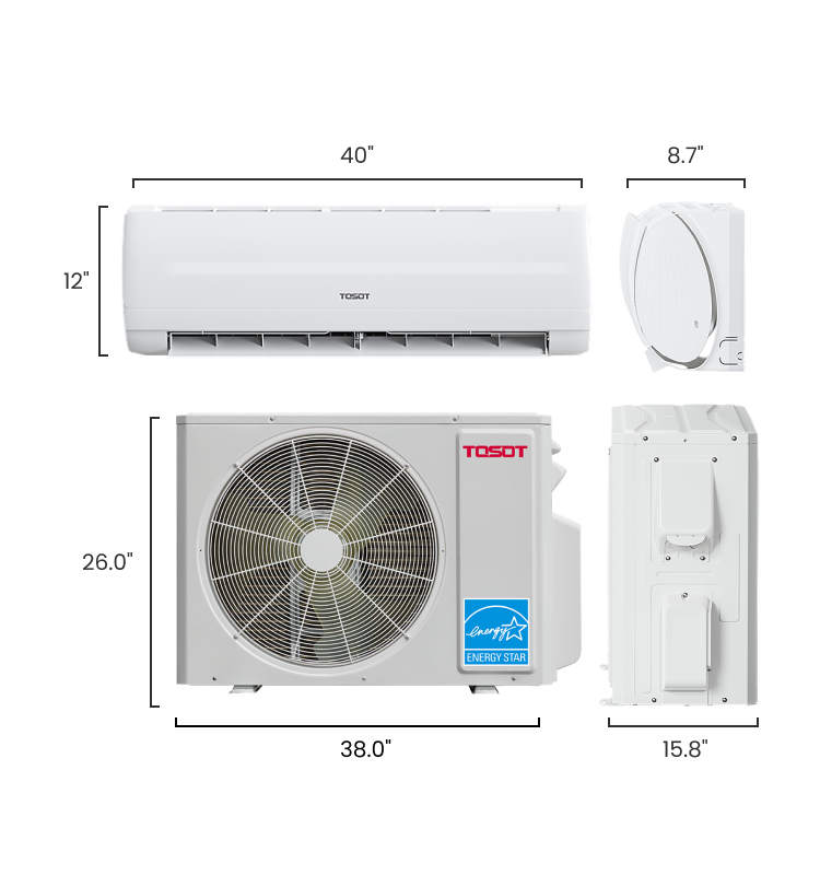 (Open Box) 24,000 BTU Mini-Split Heat Pump Air Conditioner-230V