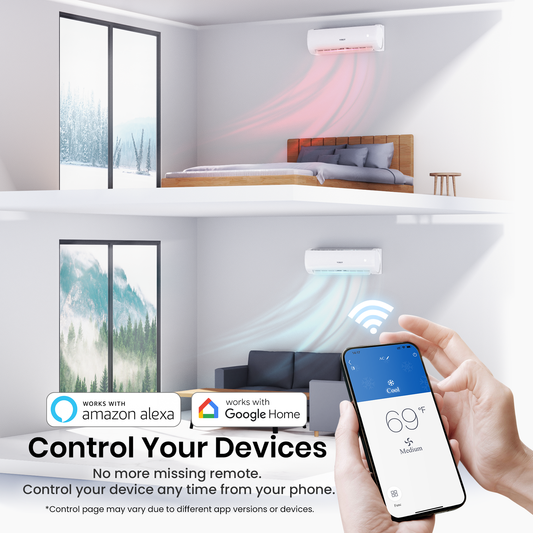 24,000 BTU Mini-Split Heat Pump Air Conditioner-230V-R410A