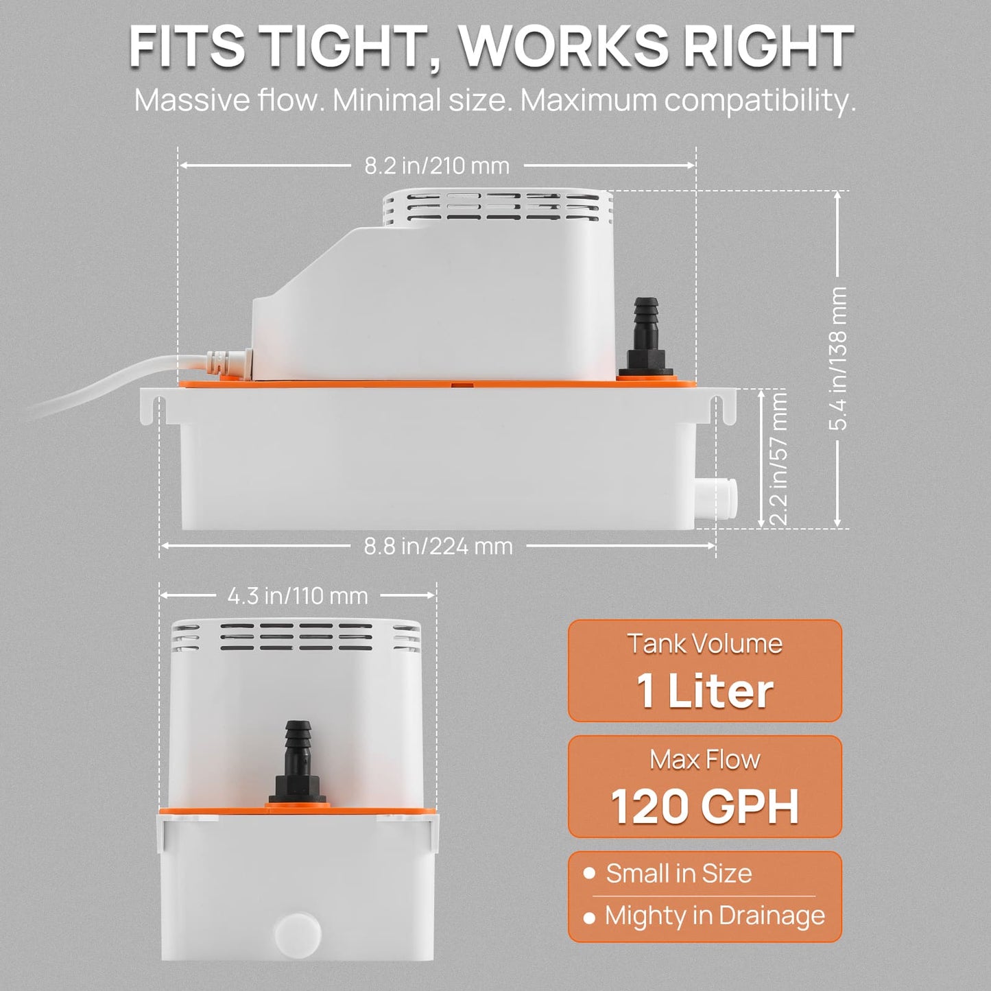 Condensate Pump, 120 GPH (450L/H)