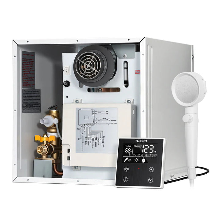 Rotorua 65K BTU RV Tankless Propane Water Heater with Door