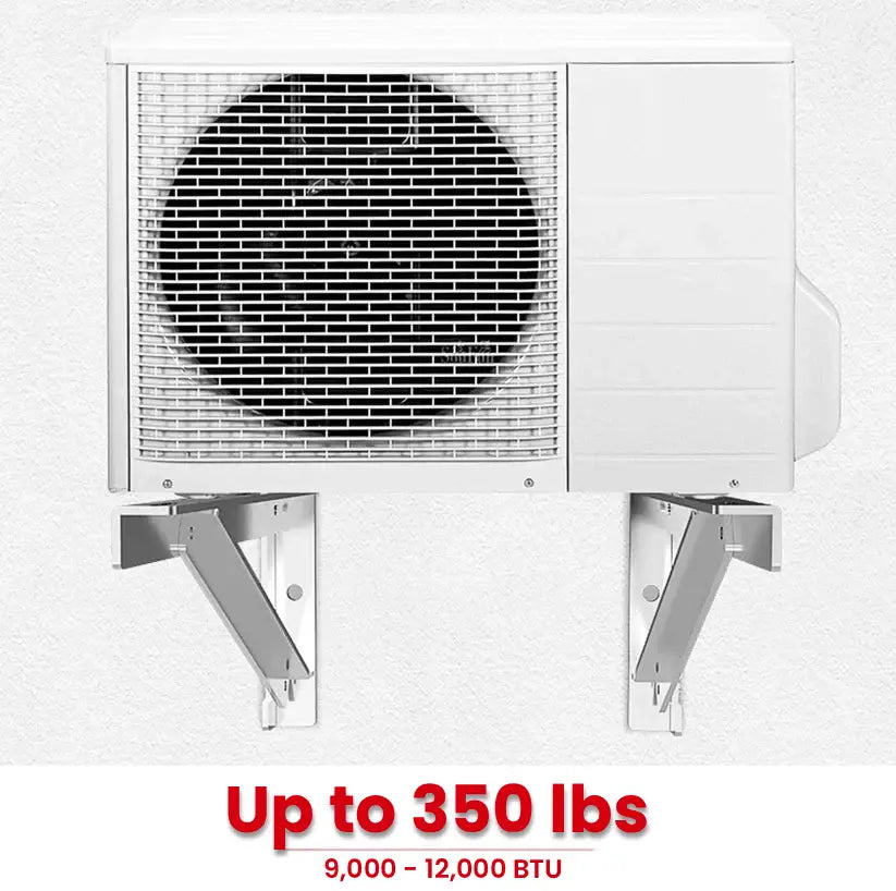 Mini Split AC Condenser Wall Mount Bracket -Max Support 350 Lbs