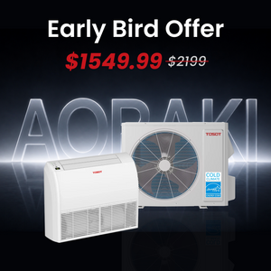 Aoraki 18,000 BTU Floor/Ceiling Mount Mini Split Air Conditioner, 21.5 SEER2 - 230V