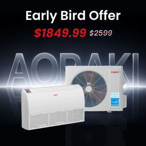 Aoraki 24,000 BTU Floor/Ceiling Mount Mini Split Air Conditioner, 22.5 SEER2 - 230V