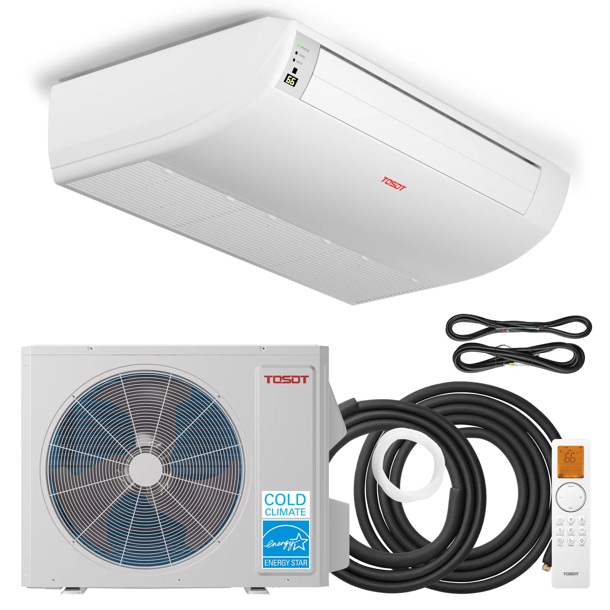 Aoraki 24,000 BTU Floor/Ceiling Mount Mini Split Air Conditioner, 22.5 SEER2 - 230V