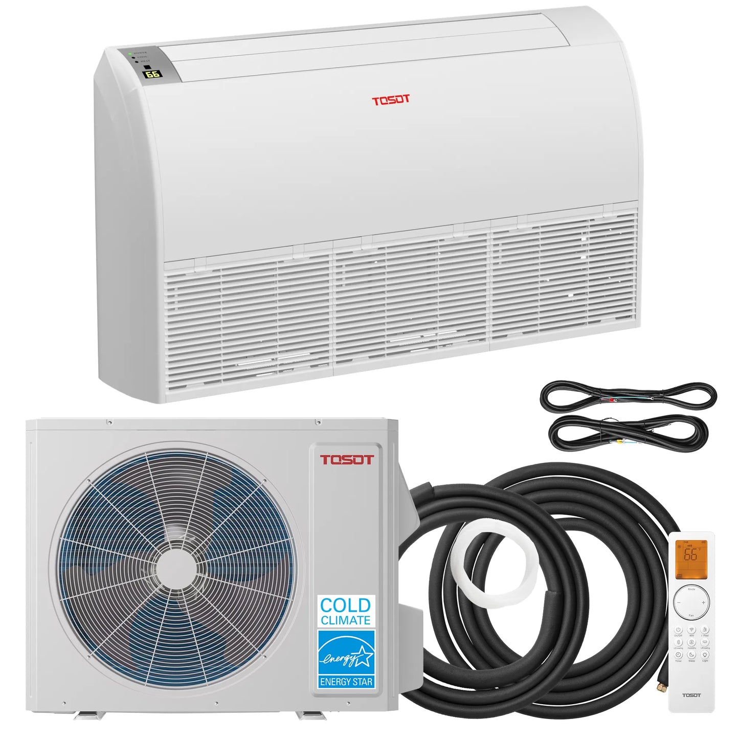 Aoraki 24,000 BTU Floor/Ceiling Mount Mini Split Air Conditioner, 22.5 SEER2 - 230V