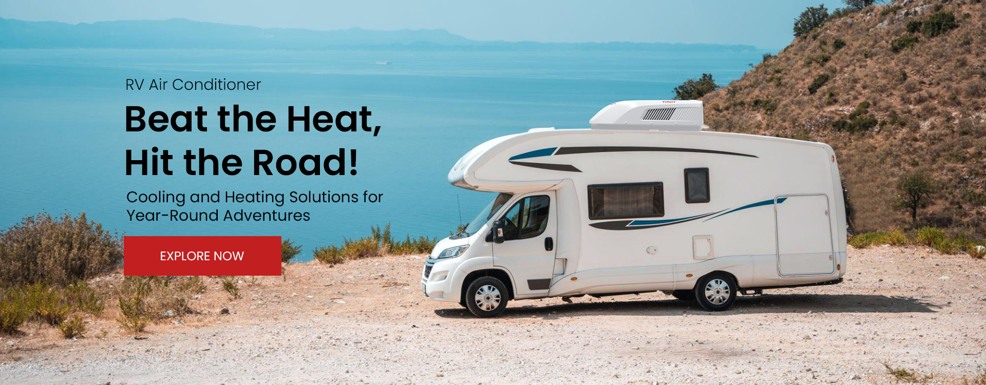 beat the heat, hit the road. cooling and heating solutions for year-round adventures. rv air conditioner