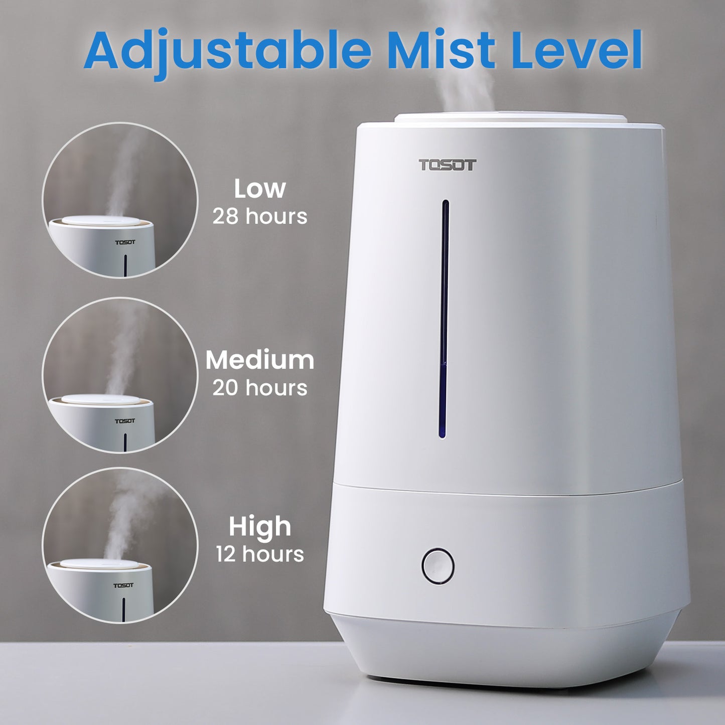 (Open Box) Ultrasonic Cool Mist Humidifier 4L - TOSOT Direct